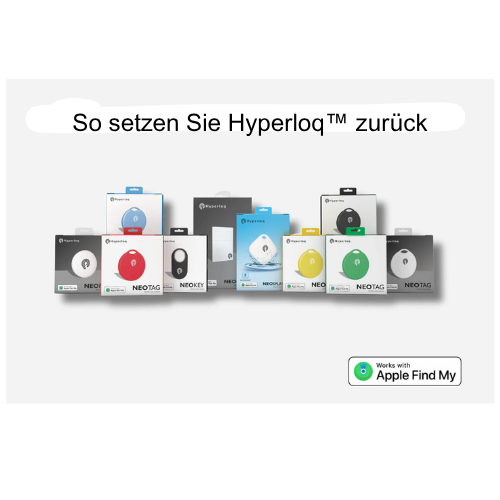 So setzen Sie Hyperloq™ zurück – Apple-Version